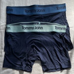 Tommy John Boxer Briefs with Blue and Green Waistbands - (2) New - No tags